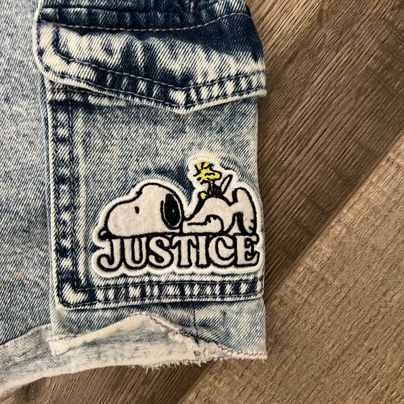 Justice Light Blue Denim Kids Overalls size 10 EUC - Picture 2 of 7